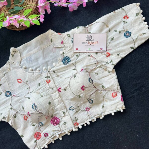Elegant Flower Design Blouse