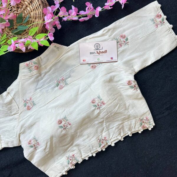 Light Pink Designer Blouse - Image 2
