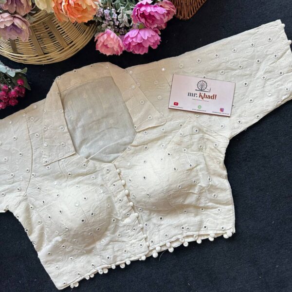 Elegant Floral Mirror Blouse