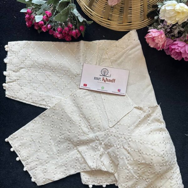 Sequence Chex Designer Blouse - Image 3