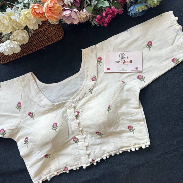 Pure Camric Cotton Diable Blouse