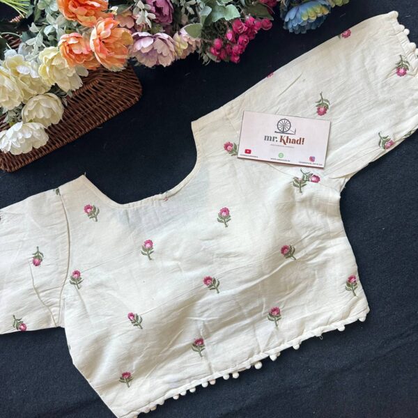 Pure Camric Cotton Diable Blouse - Image 3