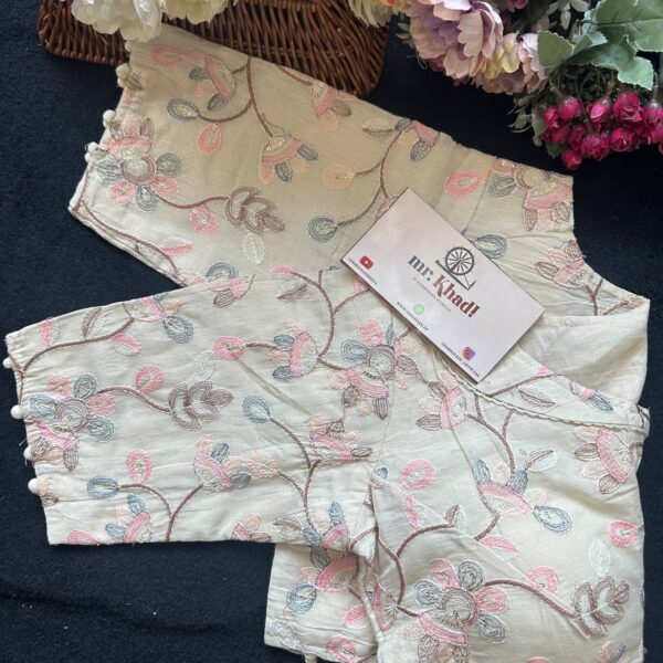 Pure Camric Cotton Diable Blouse - Image 3