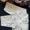 Sky Blue Designer Flower Work Blouse - Image 3