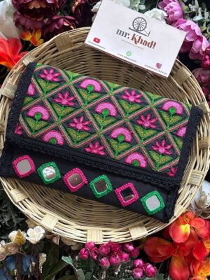 Handmade Mirror Work Sling Bag