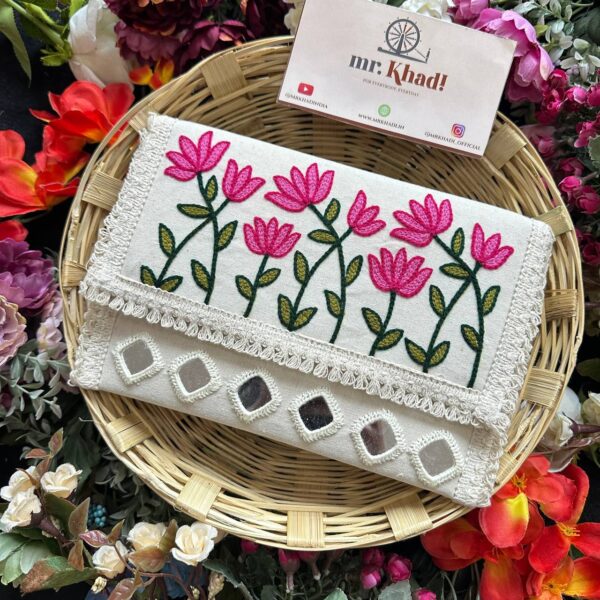 Handcrafted Mirror Work Sling Purse