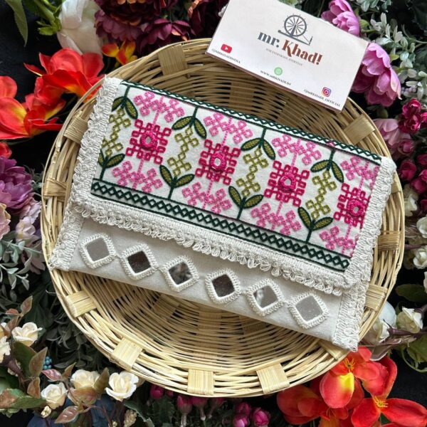Handmade Mirror Work Purse