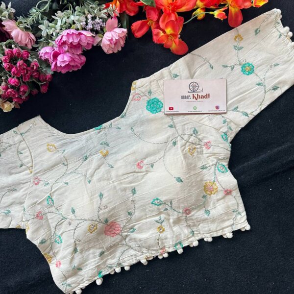 Colorful Designer Diable Blouse - Image 2
