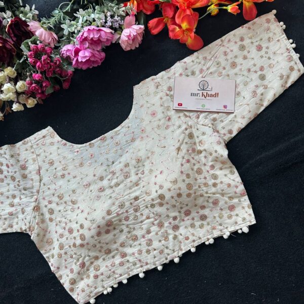 Designer Sequence Butti Work Blouse - Image 2