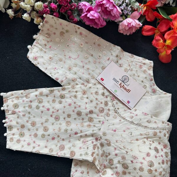 Designer Sequence Butti Work Blouse - Image 3