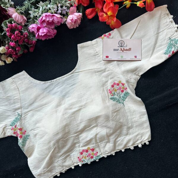 Pure Camric Cotton Diable Blouse - Image 2