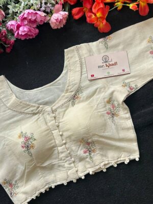 Pure Camric Cotton Diable Blouse