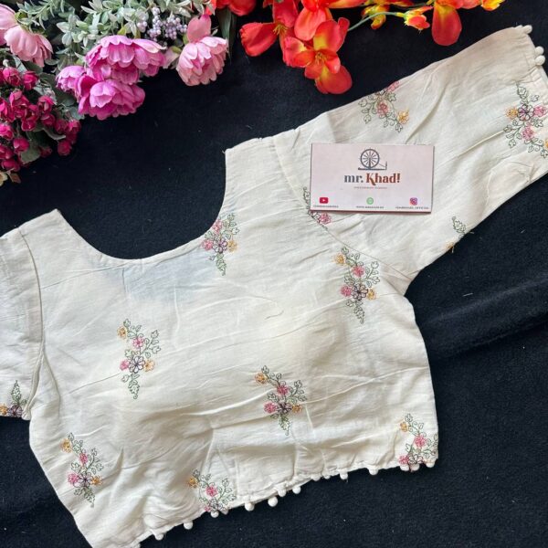 Pure Camric Cotton Diable Blouse - Image 2