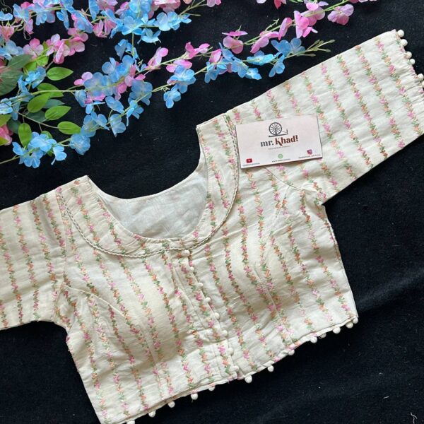 Colorful Line Designer Blouse