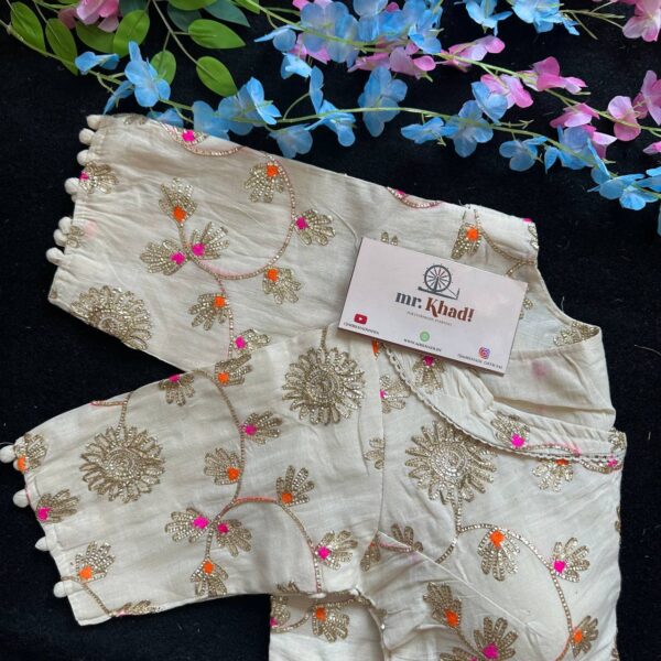 Designer Gota Pati Work Blouse - Image 3