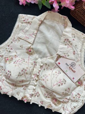 Stretchable Designer Khadi Blouse