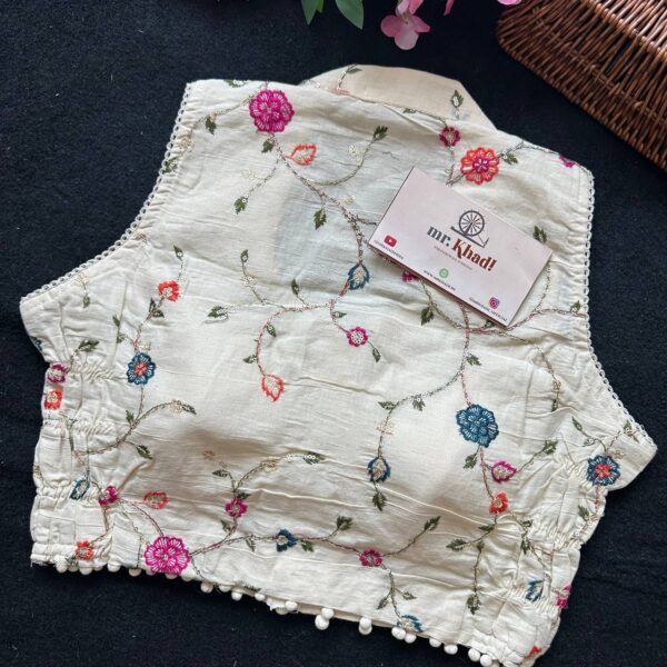 Khadi Cotton Stretchable Blouse - Image 2