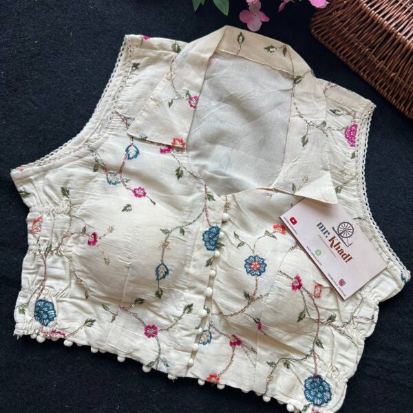 Khadi Cotton Stretchable Blouse