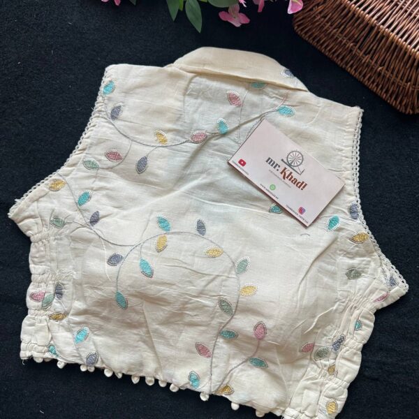 Designer Khadi Collar Blouse - Image 3