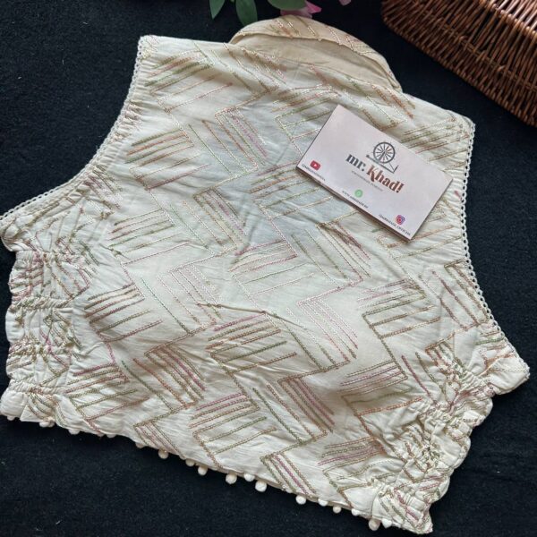 Designer Khadi Collar Blouse - Image 3