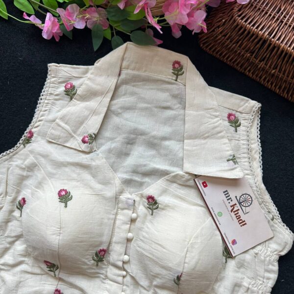 Designer Khadi Blouse - Image 2