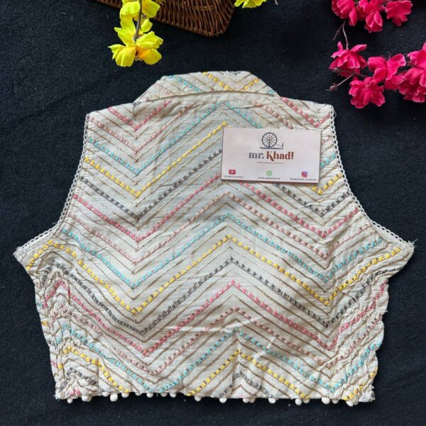 Stylish Stretchable Khadi Blouse - Image 3