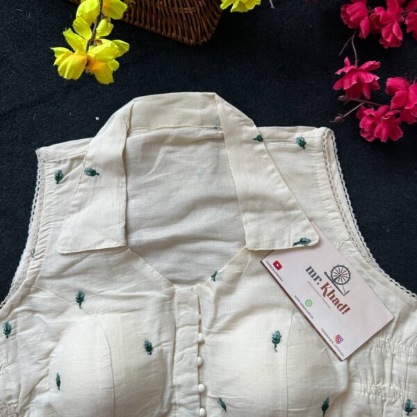 Blue Butti Designer Blouse - Image 3