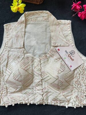 Designer Khadi Cotton Blouse