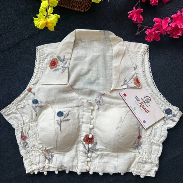 Premium Stretchable Khadi Blouse