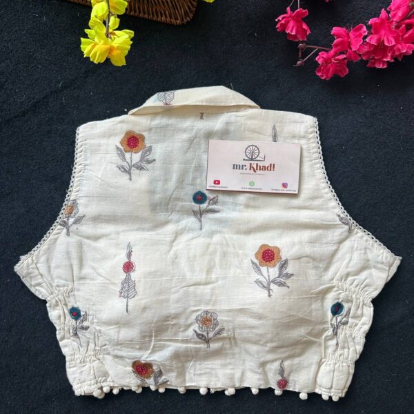Premium Stretchable Khadi Blouse - Image 2