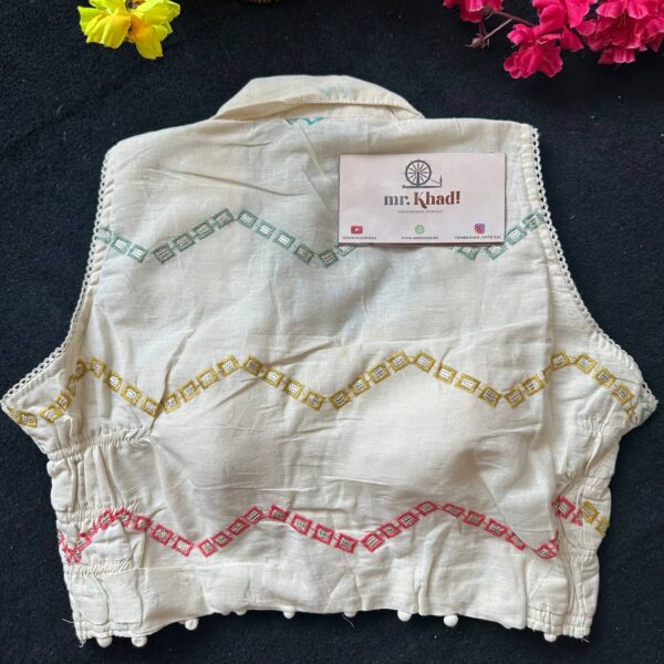 Stylish Stretchable Khadi Blouse - Image 3
