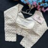 Khadi Cotton Sequnce Work Blouse - Image 3