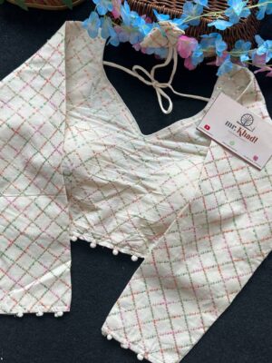 Cotton Multi Sequnce Full Seleeve Blouse