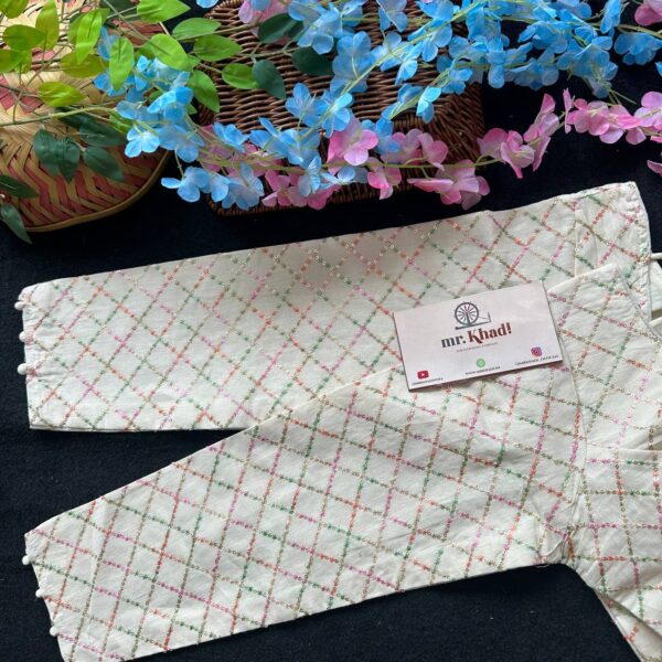 Cotton Multi Sequnce Full Seleeve Blouse - Image 2