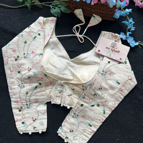 Cotton Colorful Desgin Blouse - Image 3