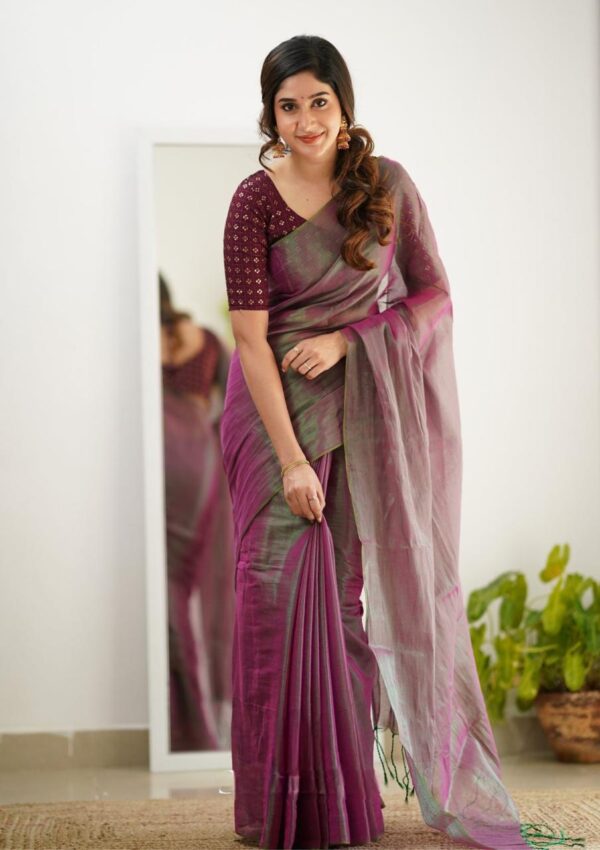 Tissue Cotton New Look Saree