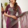 Tissue Cotton New Look Saree - Image 3