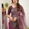 Tissue Cotton New Look Saree - Image 10