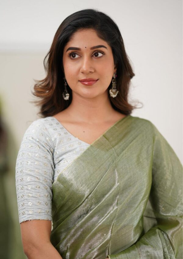 Tissue Cotton Saree - Image 10