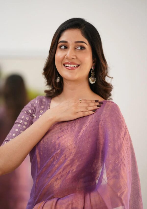 Tissue Cotton Elegance Saree - Image 10