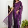 Premium Tissue Cotton Saree Running - Image 4