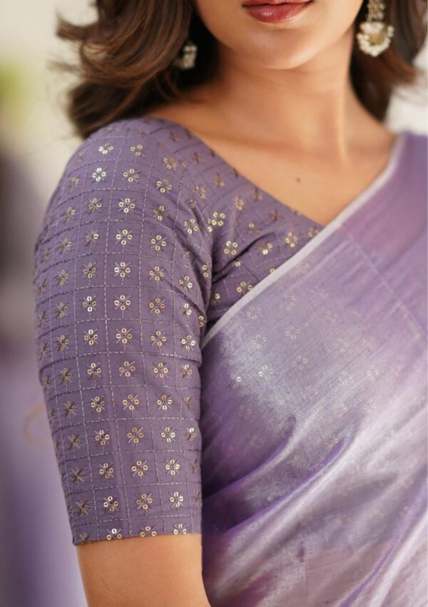 Tissue Cotton Elegance Saree - Image 4