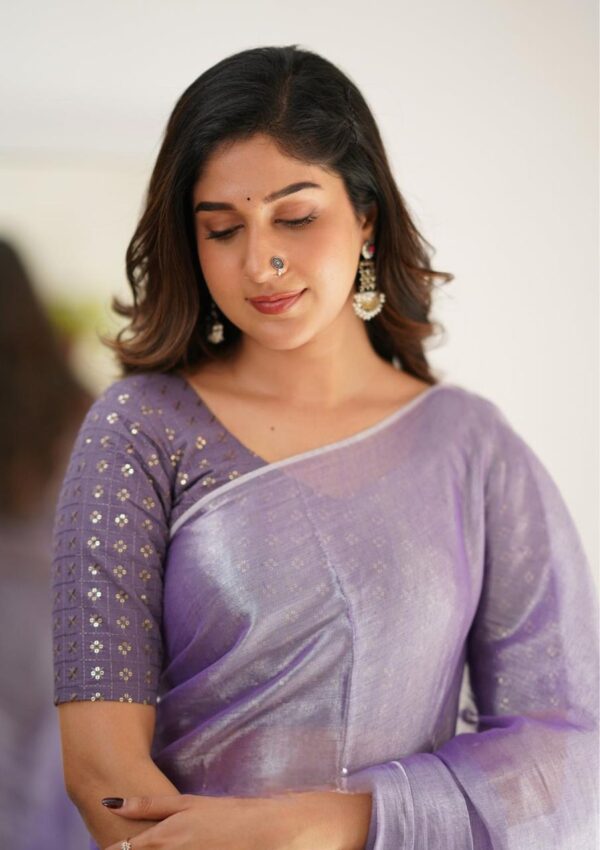 Tissue Cotton Elegance Saree - Image 10