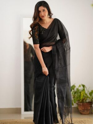 Premium Tissue Cotton Saree