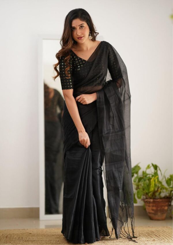 Premium Tissue Cotton Saree