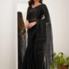 Premium Tissue Cotton Saree - Image 3