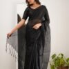 Premium Tissue Cotton Saree - Image 5