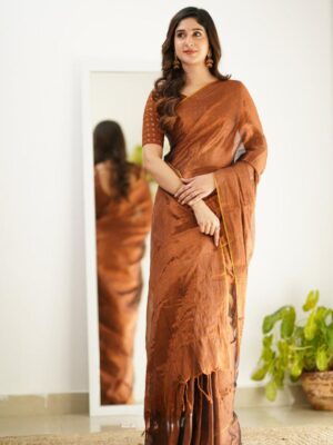 Tissue Cotton Saree
