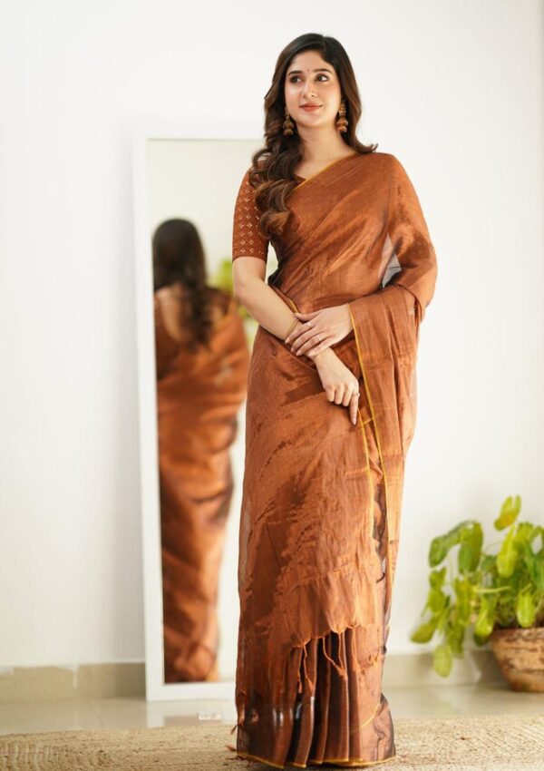 Tissue Cotton Saree
