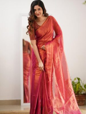 Tissue Cotton Styliesh Saree